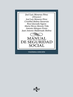 cover image of Manual de Seguridad Social